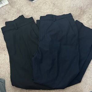 Uniqlo Women's Black & Navy Smart Ankle Pants